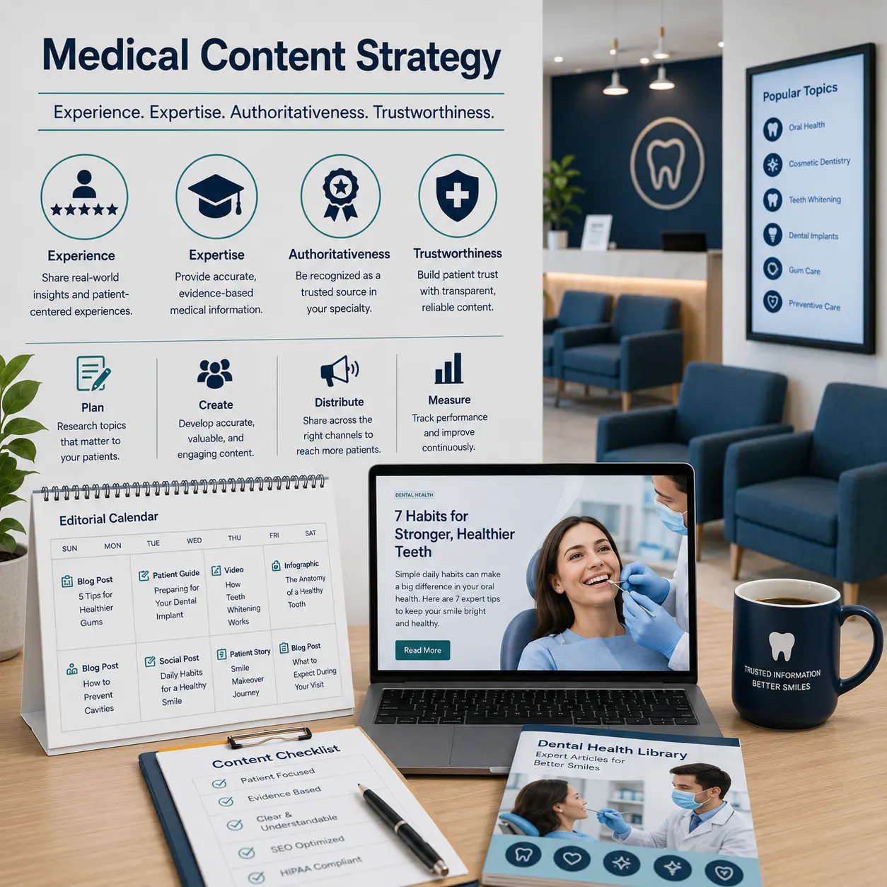 Medical content strategy framework for E-E-A-T and HIPAA-compliant healthcare SEO by SEO Medical Clinic